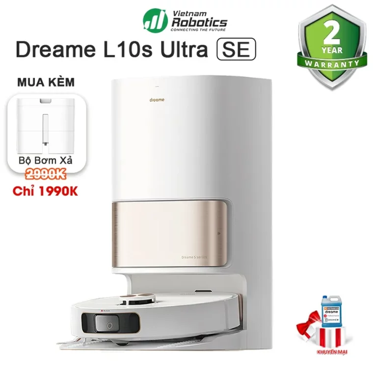 Robot hút bụi DreameBot L10s Pro Ultra Heat / Ultra SE (Special Edition)